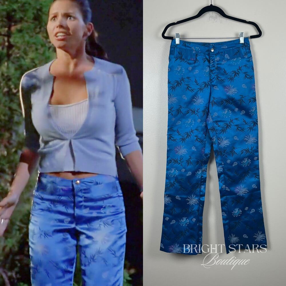Extremely Rare Blue Pants ASO Cordelia Chase Buffy the Vampire Slayer Y2K VTG - Picture 3 of 11
